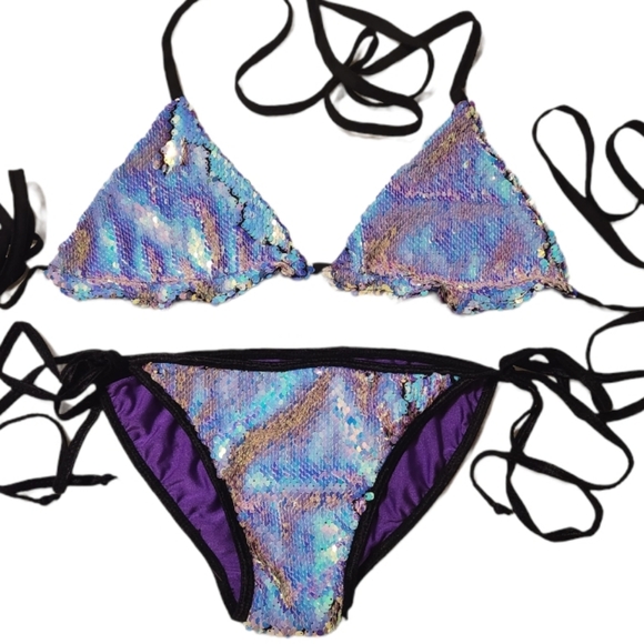 FISH SCALE PASTEL RAINBOW TINY BIKINI 👙 - Picture 9 of 9